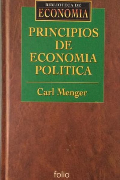 Princípios de Economia Política, Carl Menger